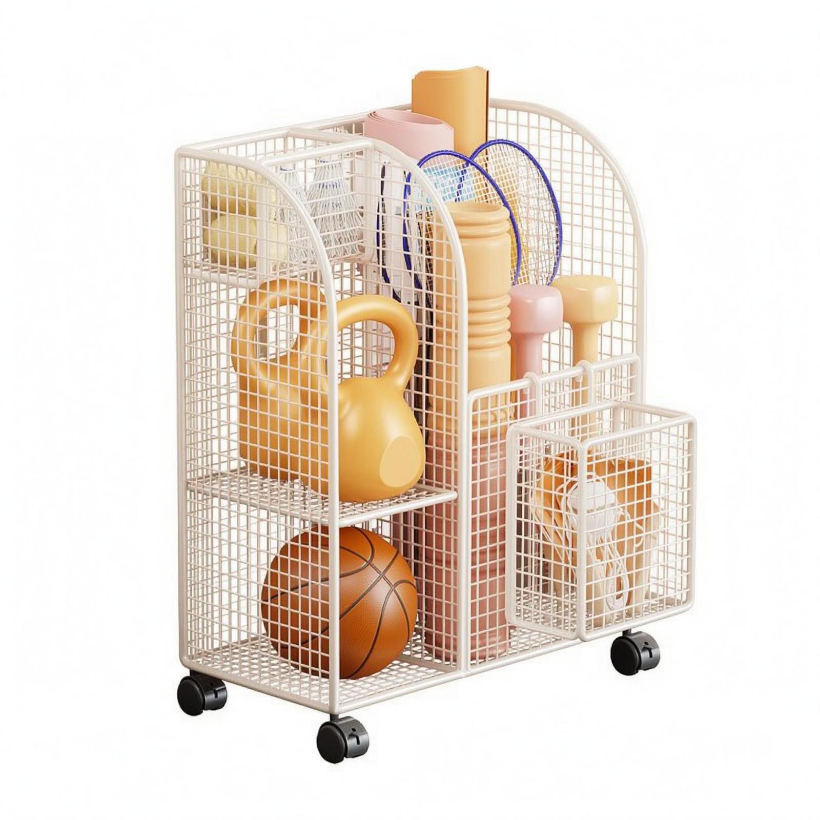 Yoga Fitness Mat - Compact Iron Wire Rack for Exercise