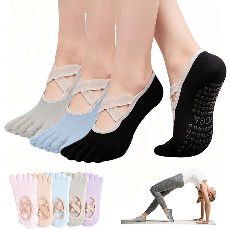 Ladies Non-Slip Pilates Socks  - đánh giá và giá Yoga Fitness Dance