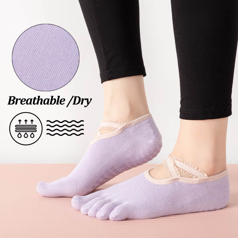 Ladies Non-Slip Pilates Socks  - đánh giá và giá Yoga Fitness Dance