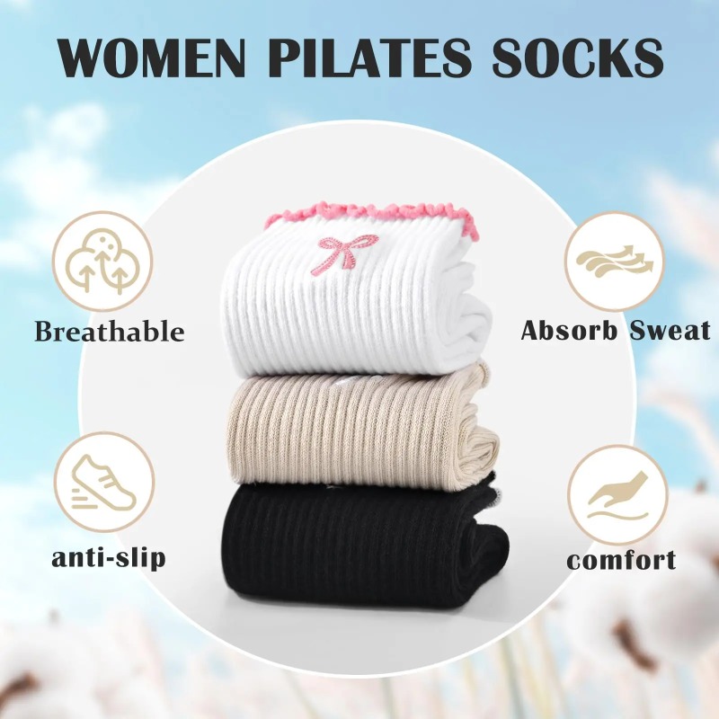 Professional Yoga Socks, Cotto - đánh giá và giá Yoga Fitness Dance