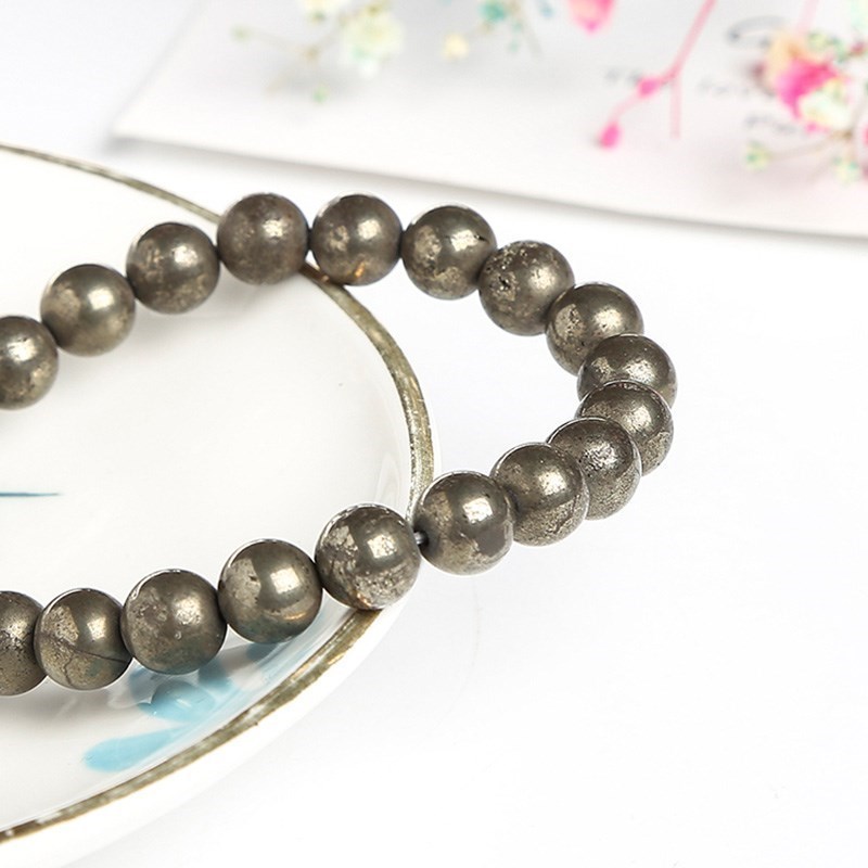 JD Natural Pyrite Bead Bracele - đánh giá và giá Yoga Fitness Tracker
