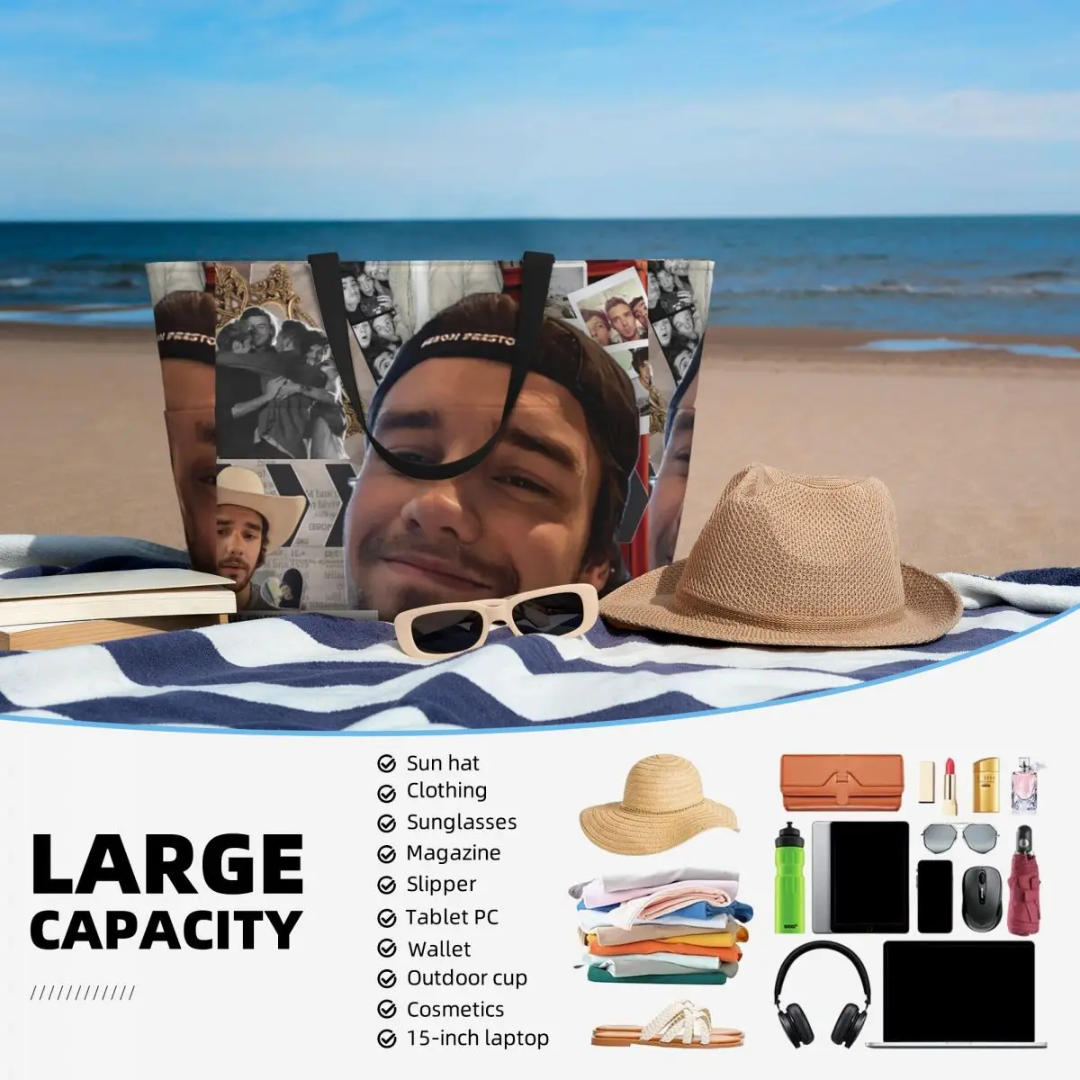 Liam Payne Photo Collage Beach - đánh giá và giá Yoga Fitness Photos