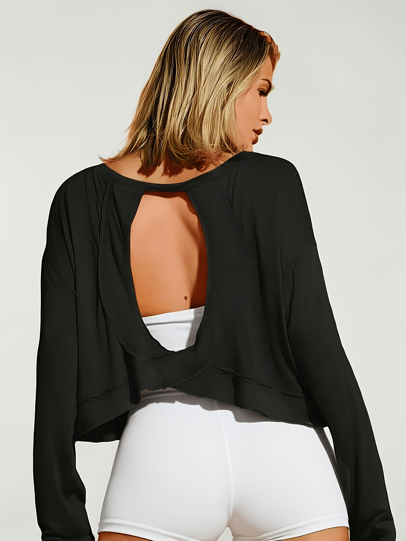 Loose Long-Sleeve T-Shirt with - đánh giá và giá Fitness Yoga Only For Women