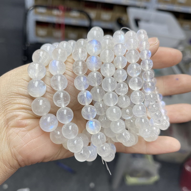 JD Natural Blue Moonstone Roun - đánh giá và giá Yoga Fitness Tracker