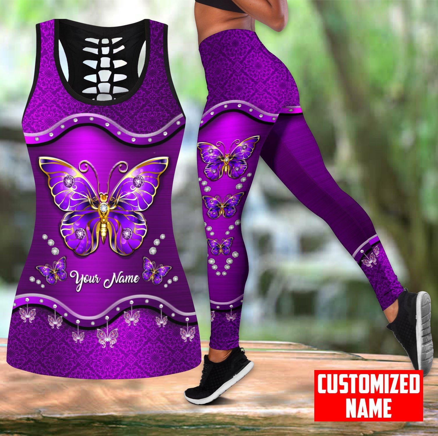 Personalized Name Butterfly 3D - đánh giá và giá Yoga Fitness Name