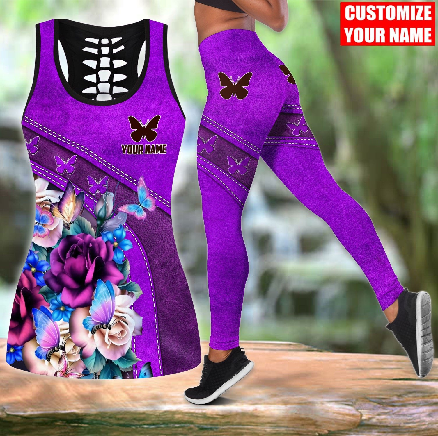 Personalized Name Butterfly 3D - đánh giá và giá Yoga Fitness Name