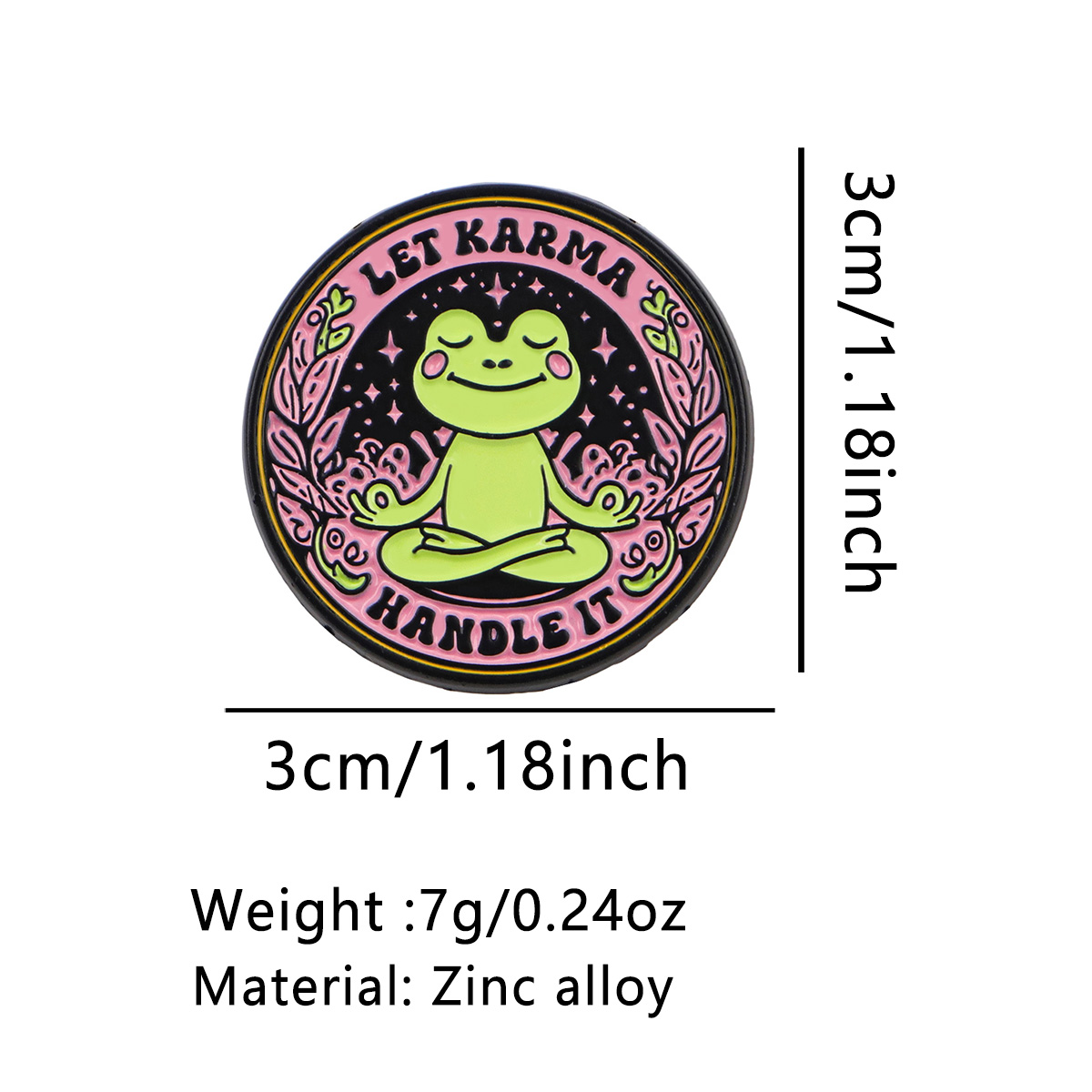 Yoga Frog Enamel Pin LET KARMA - đánh giá và giá Yoga Fitness Model