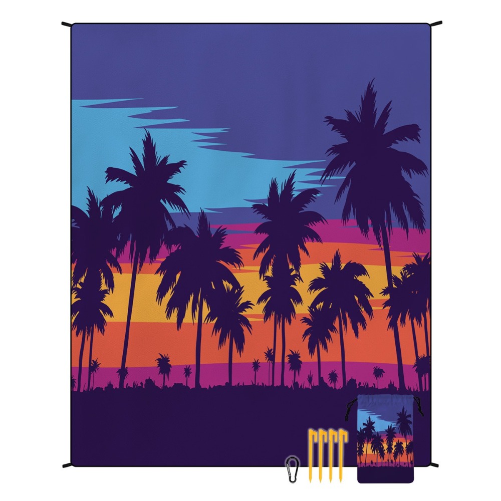 Palm Tree Beach Towel 71x86.6i - đánh giá và giá Yoga Fitness Mat
