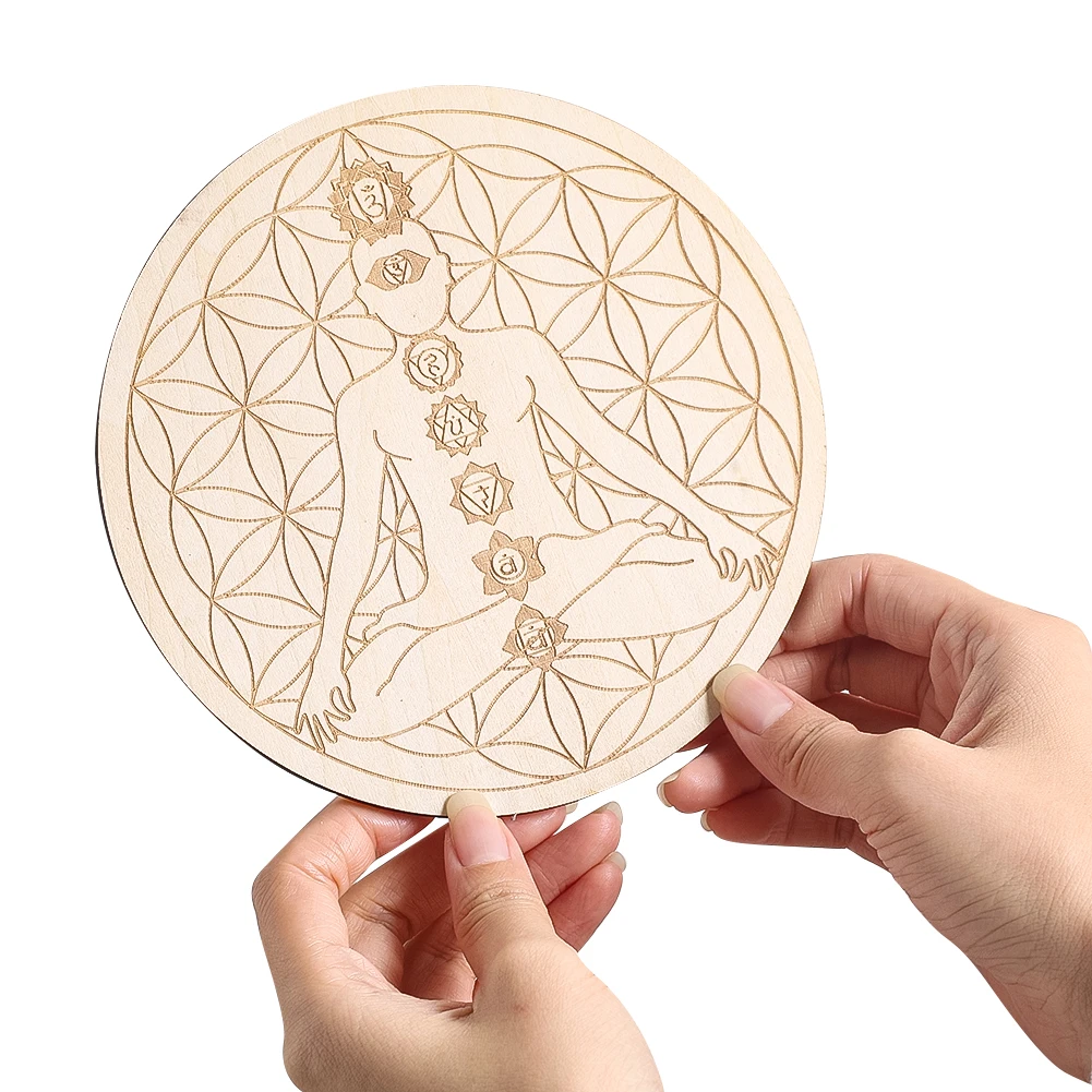 15CM Laser Engraving 7 Chakra  - đánh giá và giá Yoga Fitness Mat